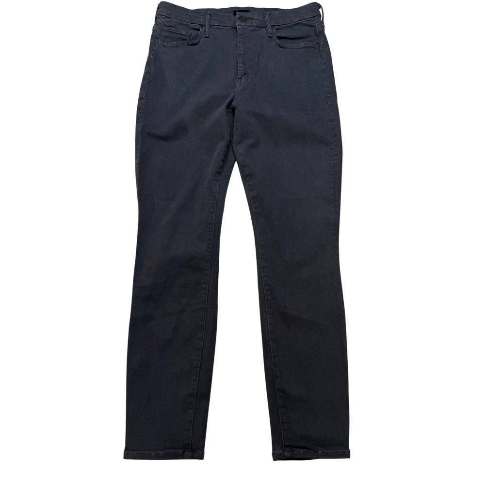 MOTHER High Waisted Looker Ankle Jeans Dark Grey Women's Size 30 Skinny